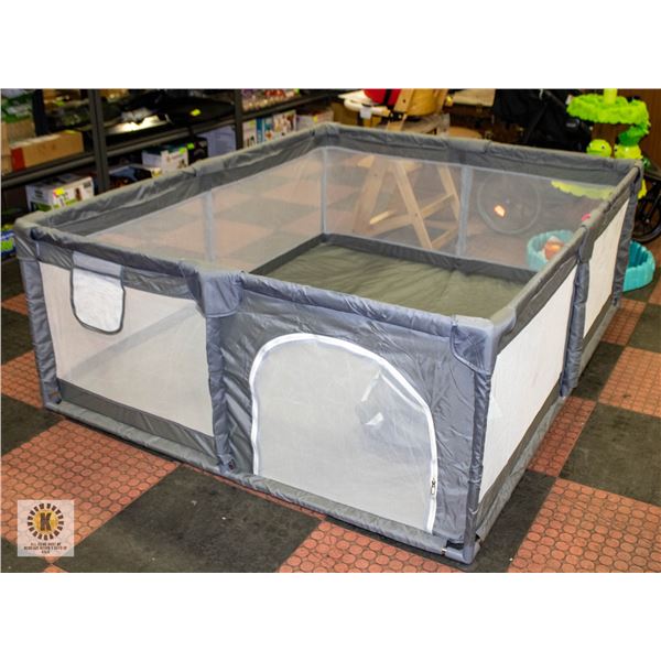 NEW ASSEMBLED LARGE BABY PLAYPEN H-25.5" W-59"