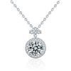 Image 5 : 1 CT GRA CERTIFIED ROUND BRILLIANT 925S NECKLACE