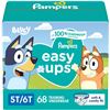 Image 1 : NEW 68PK BLUEY PAMPERS EASY UPS SIZE  5T/6T