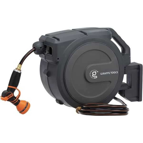 NEW GIRAFFE TOOLS RETRACTABLE HOSE REEL