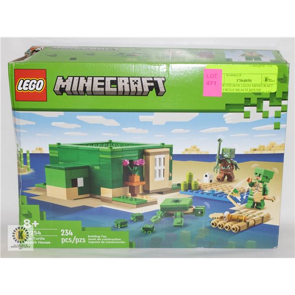 NEW WITH BOX LEGO MINECRAFT THE TURTLE BEACH HOUSE