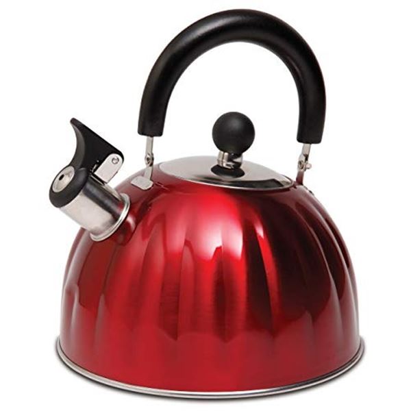 NEW WITH BOX 1.7L MR COFFEE WHISTLING TEA KETTLE