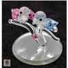 Image 1 : VINTAGE AUSTRIAN CRYSTAL BIRDS FIGURINE
