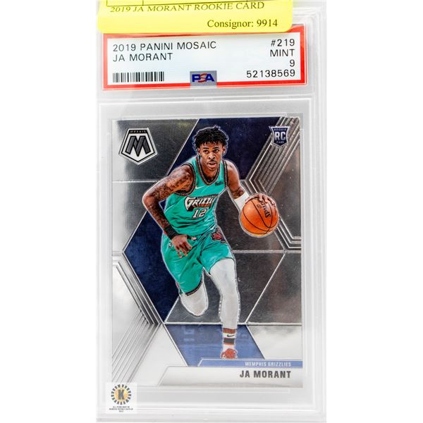 2019 JA MORANT ROOKIE CARD