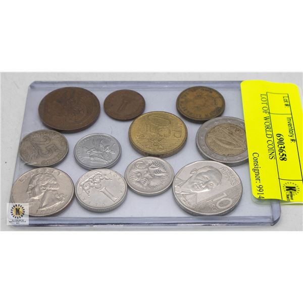 LOT OF WORLD COINS