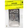 Image 1 : SILVER BAR BY JOHNSON MATTHEY