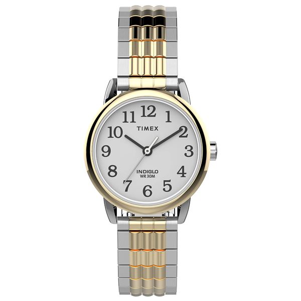 NEW TIMEX EASY READER 25MM STAINLESS BAND WATCH