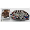 Image 1 : HARLEY DAVIDSON ZIPPO PLUS REBEL BELT BUCKLE