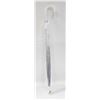 Image 1 : BRAND NEW CLEAR PLASTIC UMBRELLA WITH WHITE HANDLE