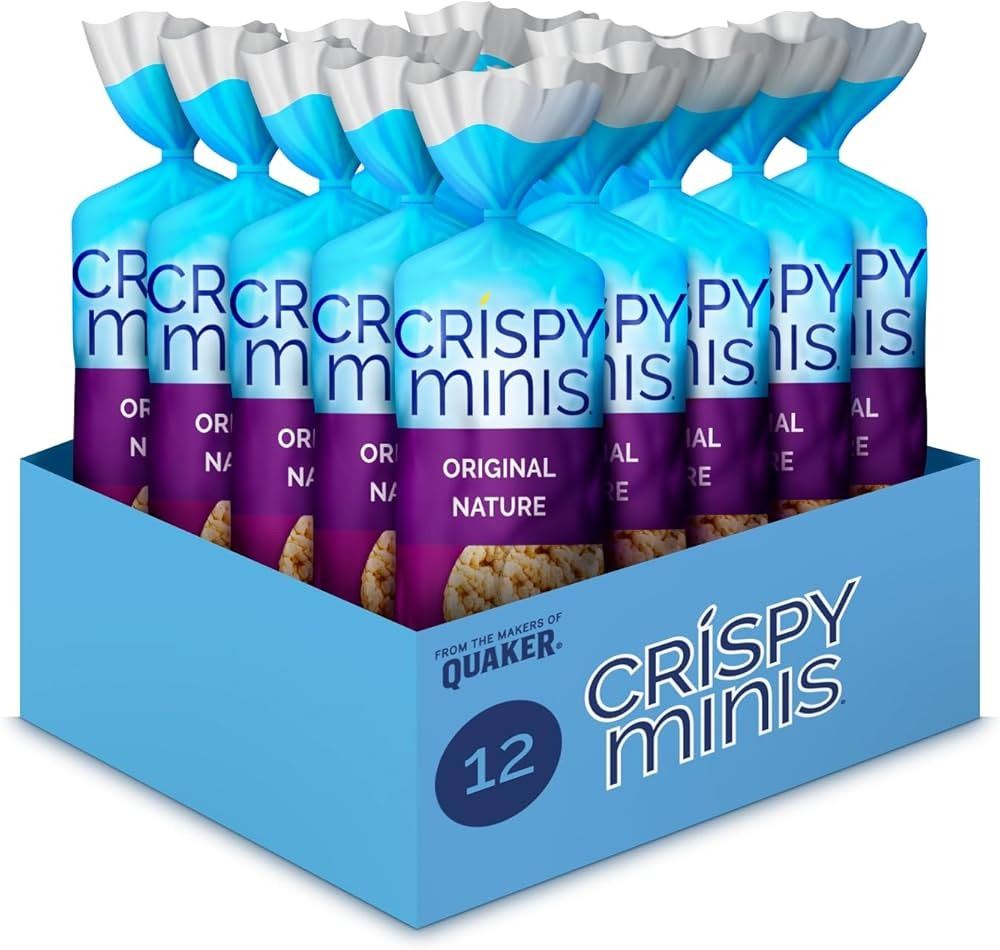 NEW 12 X 127G CRISPY MINIS PLAIN RICE