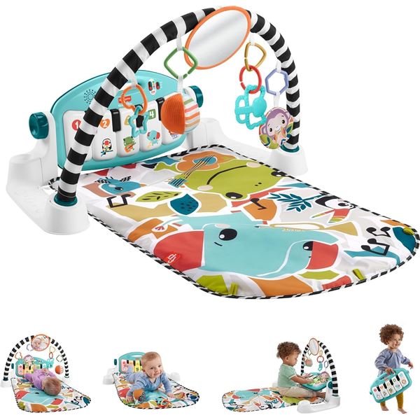 NEW FISHER PRICE BABY PLAYMAT GLOW & GROW KICK &