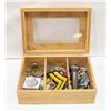 Image 1 : WOOD BOX WITH ESTATE CURRENCY