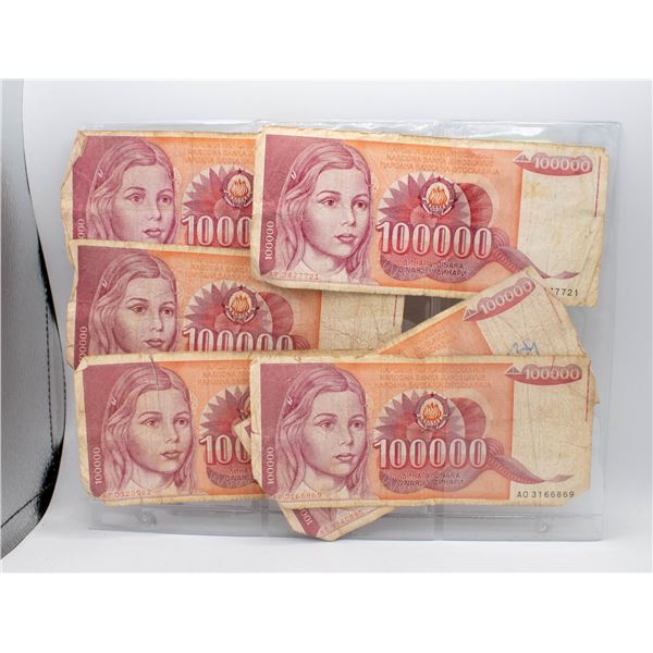6X100000 DINARA NOTES
