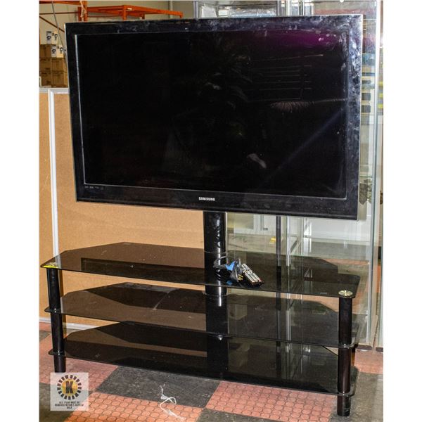 SAMSUNG 1080P 56" TV WITH STAND