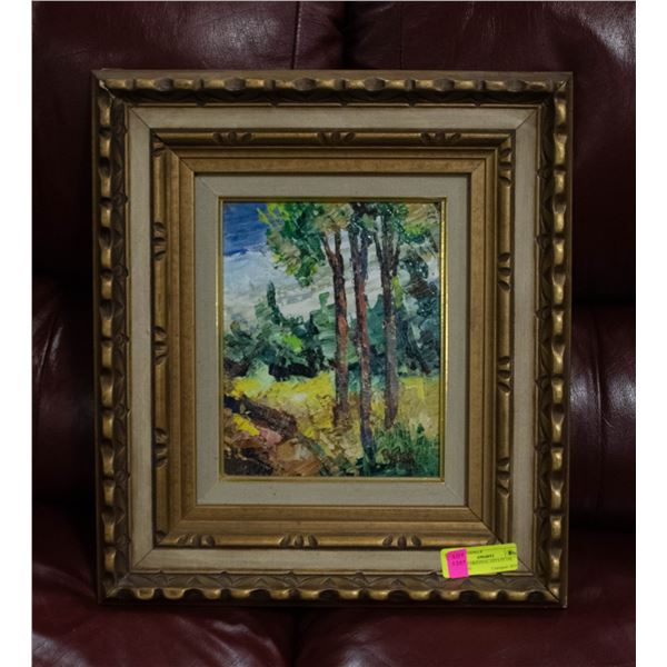 FRAMED ORIGINAL ESTATE OIL PAINTING 16" X 18"