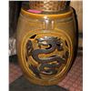 Image 1 : ASIAN / DRAGON THEMED PLANT STAND H-17"