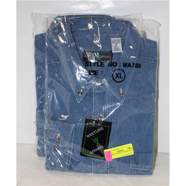 NEW MEN'S SHIRTS 2DENIM SIZE XL