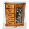 Image 1 : JEWELRY BOX WITH ESTATE JEWELRY/NICK-NACKS