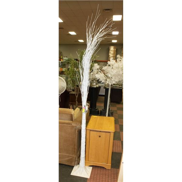 NEW DISPLAY 7FT LED RGB LIGHTED BIRCH TREE