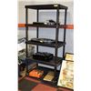 Image 1 : 5 TIER BLACK SHELF H-72" W-24" L-36"