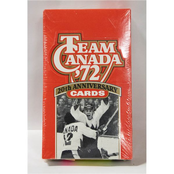 SEALED BOX OF 1992 20TH ANNIVERSARY 1972 TEAM