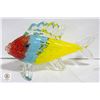 Image 1 : LARGE BLOWN GLASS COLORED FISH