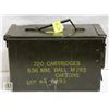 Image 1 : SMALL VINTAGE MILITARY AMMO METAL BOX