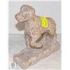 Image 1 : HANDCARVED SOAPSTONE DOG 6 INCHES TALL (HEAVY)