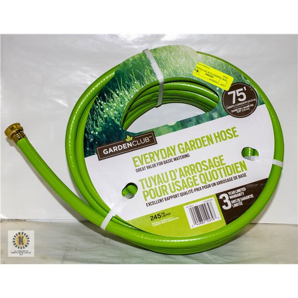 NEW GARDEN CLUB 75FT GARDEN HOSE