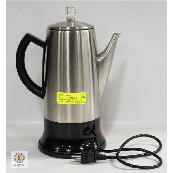 LARGE CUISINART ELECTRIC PERCOLATOR COFFEE MAKER