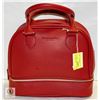 Image 1 : ELIZABETH ARDEN RED HANDBAG WITH BOTTOM+TOP