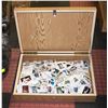Image 1 : WOODEN CASED ASSORTED COLLECTORS CARDS UNSORTED