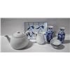 Image 1 : WHITE PORCELAIN TEAPOT, MINI CREAM JUG,