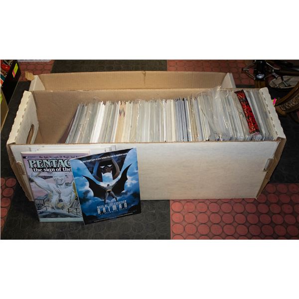 FULL LONG BOX OF COMICS. MARVEL, DC.