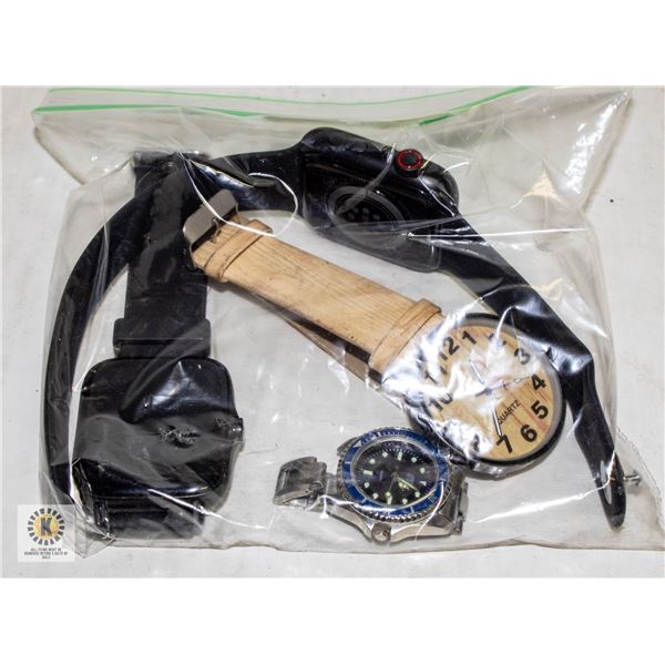 LOT OF ASSORTED WATCHES AS IS UNTESTED