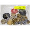 Image 1 : LARGE LOT MEXICAN COINS & YUKON CASINO CHIPS