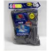 Image 1 : BLACK CREW SOCKS 12-16 SIZE 6-PACK FRUIT OF