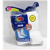 Image 1 : WHITE CREW SOCKS 6-12 SIZE 6-PACK FRUIT OF