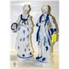 Image 1 : PAIR OF 16" TALL VICTORIAN MALE + FEMALE