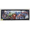 Image 1 : MARVEL CANVAS PICTURE FRAMED 14" X 38"