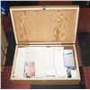 Image 1 : WOODEN CASED ASSORTED COLLECTORS CARDS UNSORTED