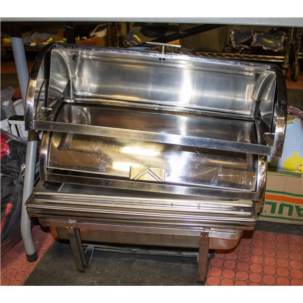 LOT OF TWO CHAFING DISHES WITH INSERTS