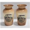 Image 1 : PAIR OF VINTAGE MADE IN HOLLAND VASES