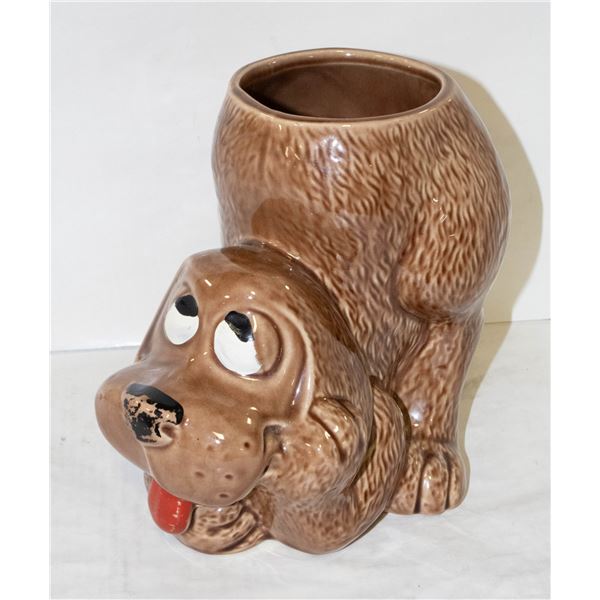 MCCOY USA 0272 DOG SHAPED COOKIE JAR+LID