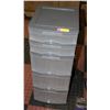 Image 1 : 5 DRAWER PLASTIC ORGANIZER 30"X 14" X 12"