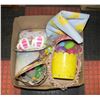 Image 1 : BOX OF EASTER DECORATIONS, BASKETS AND