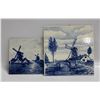 Image 1 : 2 ESTATE DELFT GENUINE TILE DECOR WALL