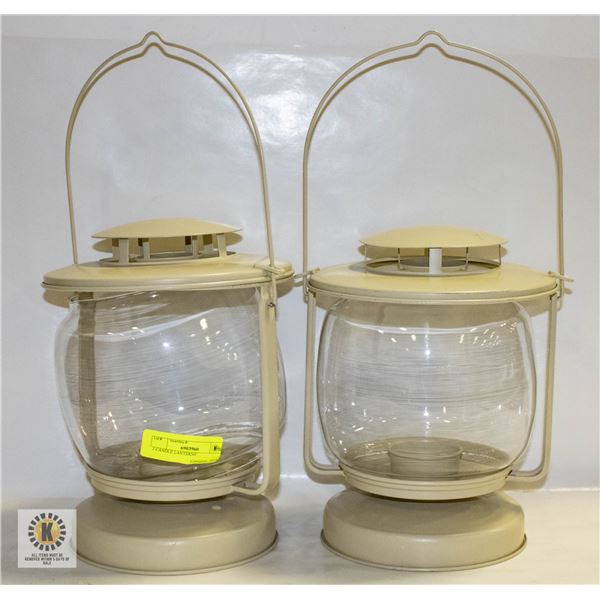 2 CANDLE LANTERNS