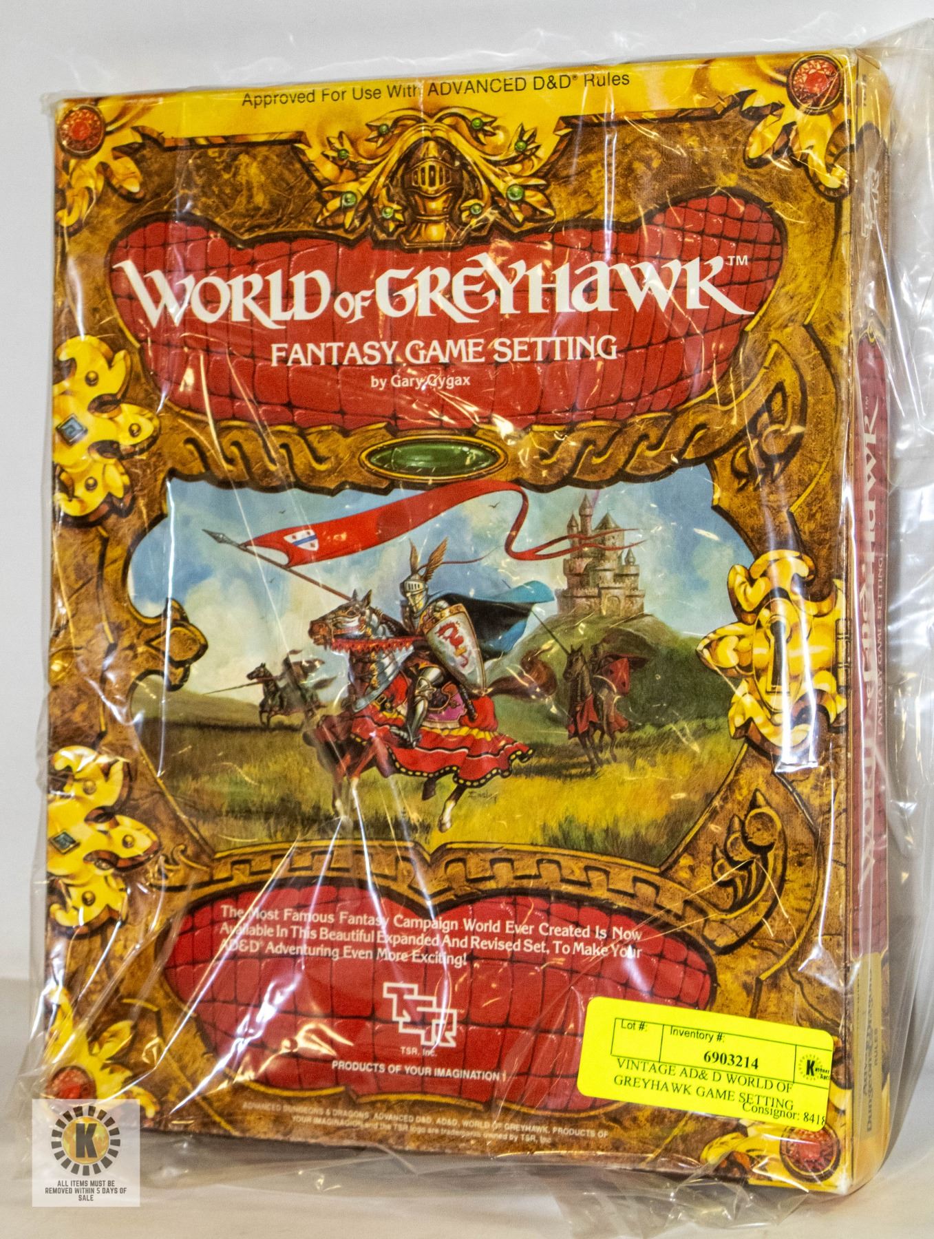 Greyhawk Setting VINTAGE AD & D WORLD OF GREYHAWK GAME SETTING