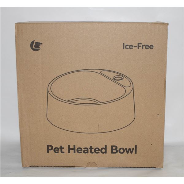 NEW HEATED DOG BOWL, 28 OZ